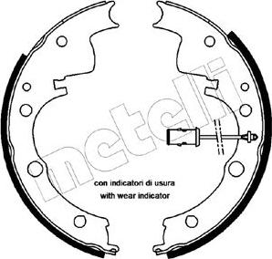 Metelli 53-0065 - Комплект спирачна челюст vvparts.bg