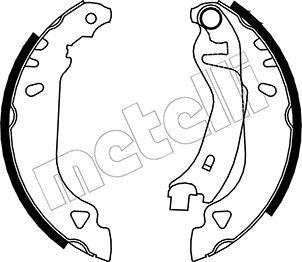 Metelli 53-0066 - Комплект спирачна челюст vvparts.bg