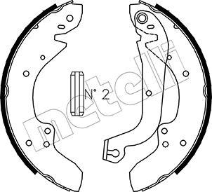 Metelli 53-0062 - Комплект спирачна челюст vvparts.bg