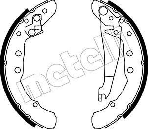 Metelli 53-0009 - Комплект спирачна челюст vvparts.bg