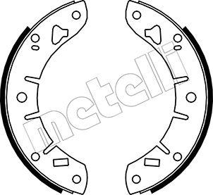 Metelli 53-0007 - Комплект спирачна челюст vvparts.bg