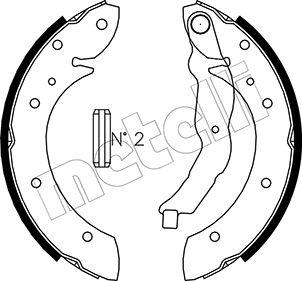 Metelli 53-0015 - Комплект спирачна челюст vvparts.bg