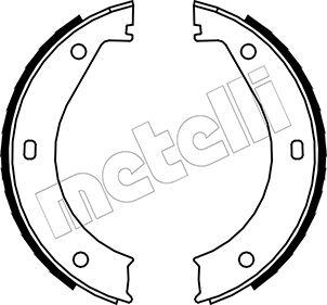 Metelli 53-0013 - Комплект спирачна челюст, ръчна спирачка vvparts.bg