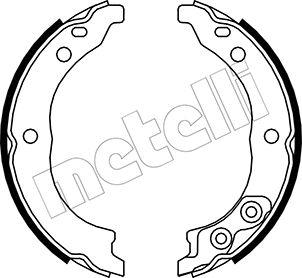 Metelli 53-0089K - Комплект спирачна челюст, ръчна спирачка vvparts.bg