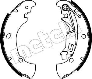 Metelli 53-0084 - Комплект спирачна челюст vvparts.bg