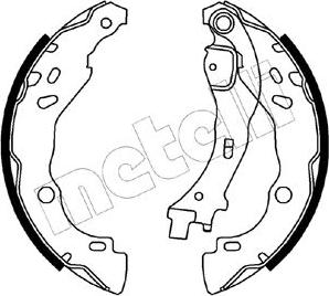 Metelli 53-0085 - Комплект спирачна челюст vvparts.bg