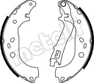 Metelli 53-0088 - Комплект спирачна челюст vvparts.bg