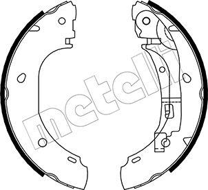 Metelli 53-0082 - Комплект спирачна челюст vvparts.bg