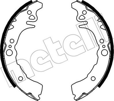 Metelli 53-0039 - Комплект спирачна челюст vvparts.bg