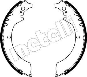 Metelli 53-0033 - Комплект спирачна челюст vvparts.bg