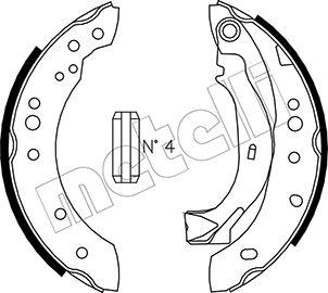 Metelli 53-0025 - Комплект спирачна челюст vvparts.bg