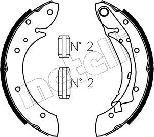 Metelli 53-0023 - Комплект спирачна челюст vvparts.bg