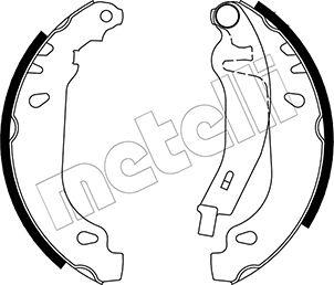 Metelli 53-0022Y - Комплект спирачна челюст vvparts.bg