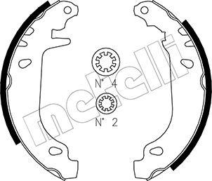 Metelli 53-0022 - Комплект спирачна челюст vvparts.bg