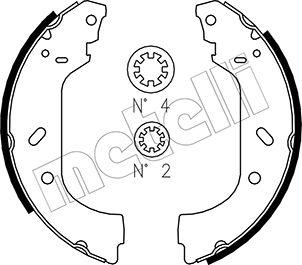 Metelli 53-0074 - Комплект спирачна челюст vvparts.bg