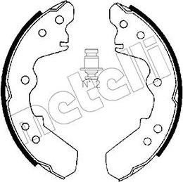 Metelli 53-0191 - Комплект спирачна челюст vvparts.bg