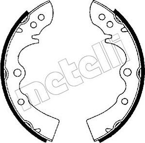 Metelli 53-0198 - Комплект спирачна челюст vvparts.bg