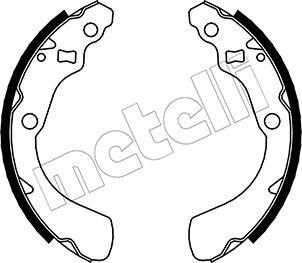 Metelli 53-0156 - Комплект спирачна челюст vvparts.bg