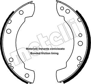 Metelli 53-0102 - Комплект спирачна челюст vvparts.bg