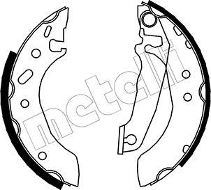 Metelli 53-0119 - Комплект спирачна челюст vvparts.bg