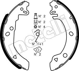 Metelli 53-0118K - Комплект спирачна челюст vvparts.bg