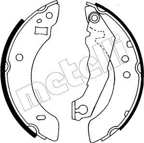 Metelli 53-0113 - Комплект спирачна челюст vvparts.bg