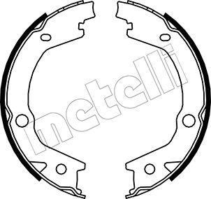 Metelli 53-0184 - Комплект спирачна челюст, ръчна спирачка vvparts.bg