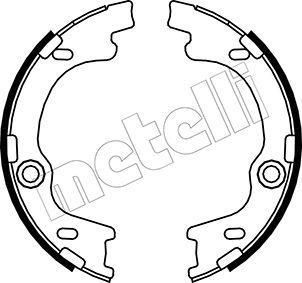 Metelli 53-0185 - Комплект спирачна челюст, ръчна спирачка vvparts.bg