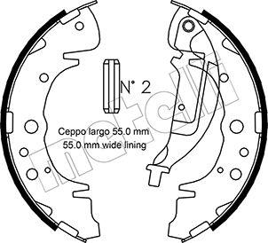 Metelli 53-0180 - Комплект спирачна челюст vvparts.bg