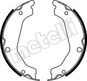 Metelli 53-0183 - Комплект спирачна челюст, ръчна спирачка vvparts.bg