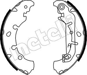 Metelli 53-0136 - Комплект спирачна челюст vvparts.bg