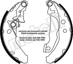 Metelli 53-0132Y - Комплект спирачна челюст vvparts.bg