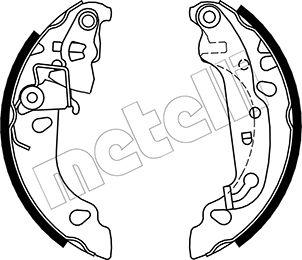 Metelli 53-0137 - Комплект спирачна челюст vvparts.bg