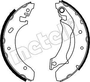 Metelli 53-0125 - Комплект спирачна челюст vvparts.bg