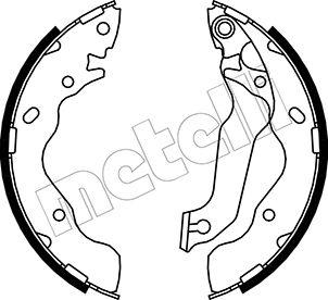 Metelli 53-0176 - Комплект спирачна челюст vvparts.bg