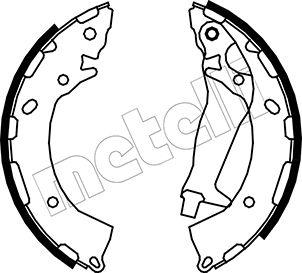 Metelli 53-0177 - Комплект спирачна челюст vvparts.bg