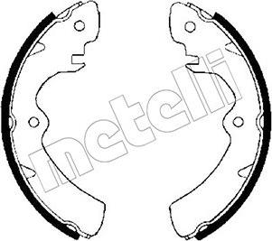 Metelli 53-0390 - Комплект спирачна челюст vvparts.bg