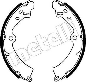 Metelli 53-0392 - Комплект спирачна челюст vvparts.bg