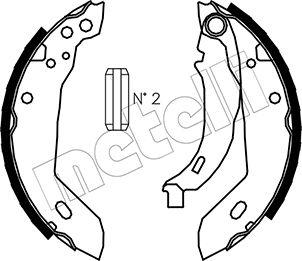 Metelli 53-0344 - Комплект спирачна челюст vvparts.bg