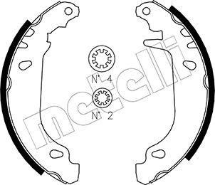 Metelli 53-0345 - Комплект спирачна челюст vvparts.bg