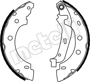 Metelli 53-0355 - Комплект спирачна челюст vvparts.bg