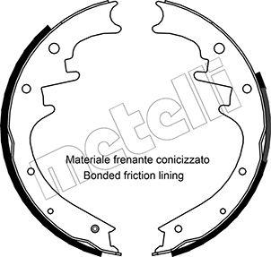 Metelli 53-0358 - Комплект спирачна челюст vvparts.bg