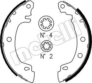 Metelli 53-0353 - Комплект спирачна челюст vvparts.bg