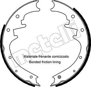 Metelli 53-0352 - Комплект спирачна челюст vvparts.bg