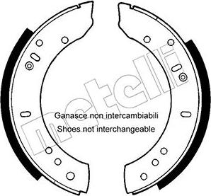 Metelli 53-0366 - Комплект спирачна челюст vvparts.bg