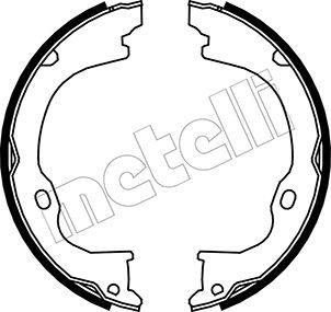 Metelli 53-0363 - Комплект спирачна челюст, ръчна спирачка vvparts.bg