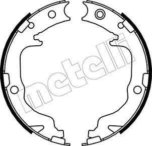 Metelli 53-0362 - Комплект спирачна челюст, ръчна спирачка vvparts.bg