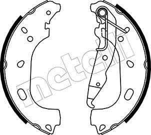 Metelli 53-0319 - Комплект спирачна челюст vvparts.bg