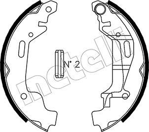 Metelli 53-0314 - Комплект спирачна челюст vvparts.bg