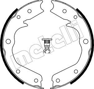 Metelli 53-0315 - Комплект спирачна челюст, ръчна спирачка vvparts.bg